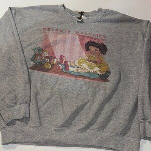 Melanie Martinez 2015‎ “Cry Baby” Merch Grey Graphic Crewneck Sweater